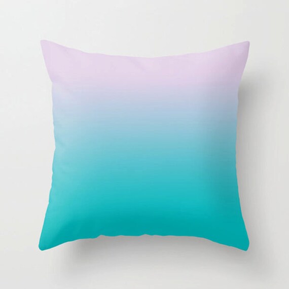 Minimalist throw pillow blue purple pillow Decorative