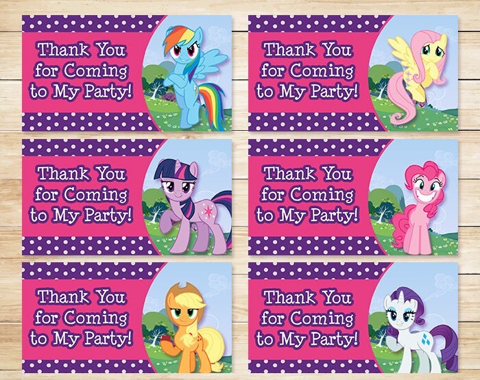 Printable My Little Pony Birthday Goody Bag by ApothecaryTables