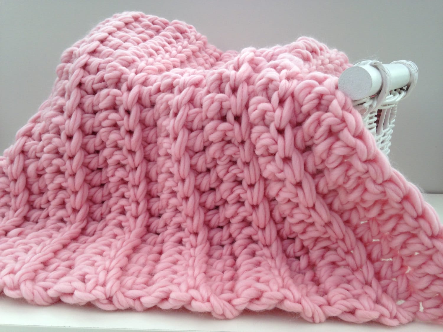 Blanket crochet kit baby blanket. DIY Learn to crochet super