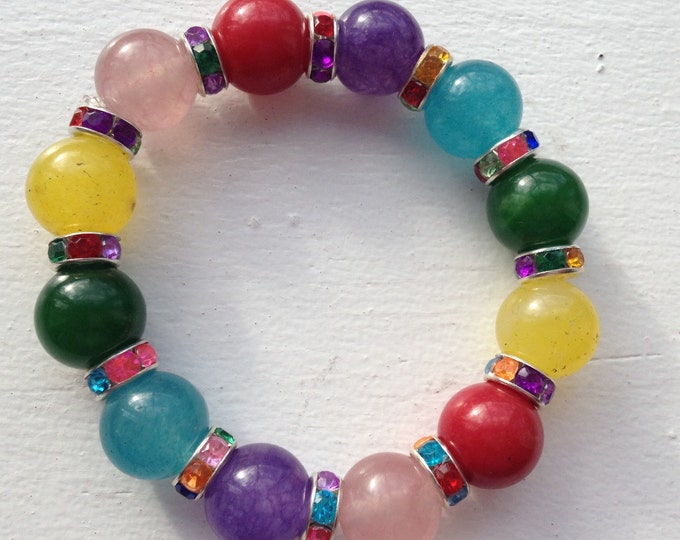 Candy Jar Collection children's colourful Agate bracelet