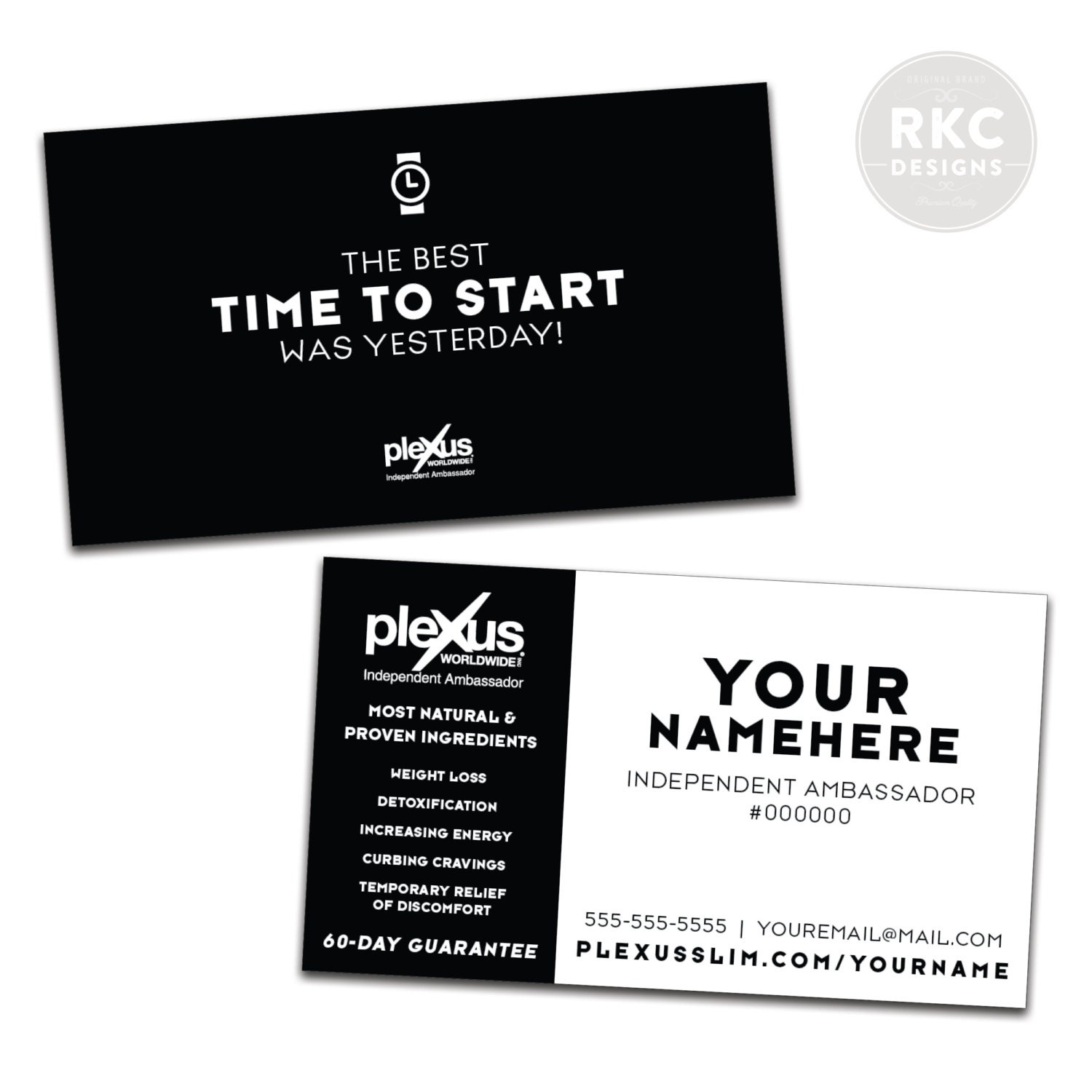 Plexus Worldwide Business Cards for Men or Women by PlexusCards