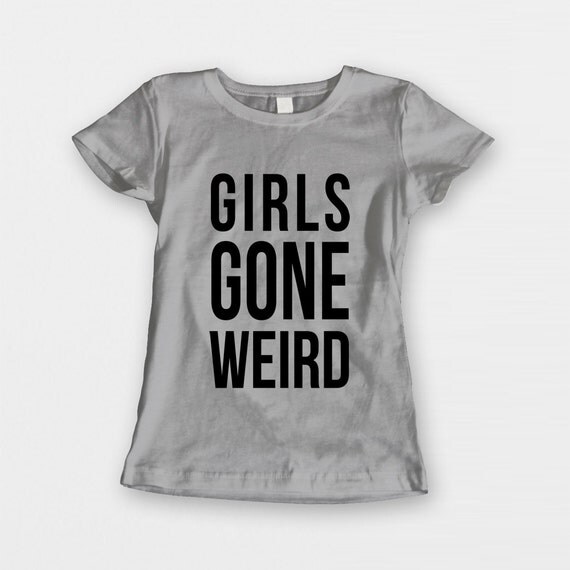 Girls Gone Weird T-Shirt Crop Tee Tumblr T-Shirt by Clotee on Etsy