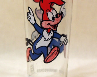 woody woodpecker pepsi glass