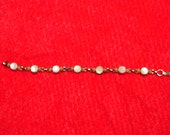 MARHILL Bracelet Beads in gold tone setting  VINTAGE