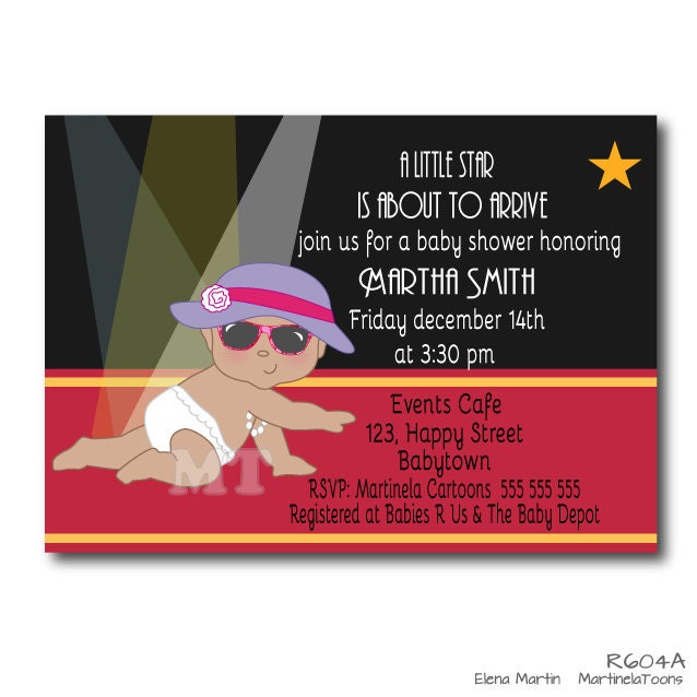 Celebrity Baby Shower Invitations 6