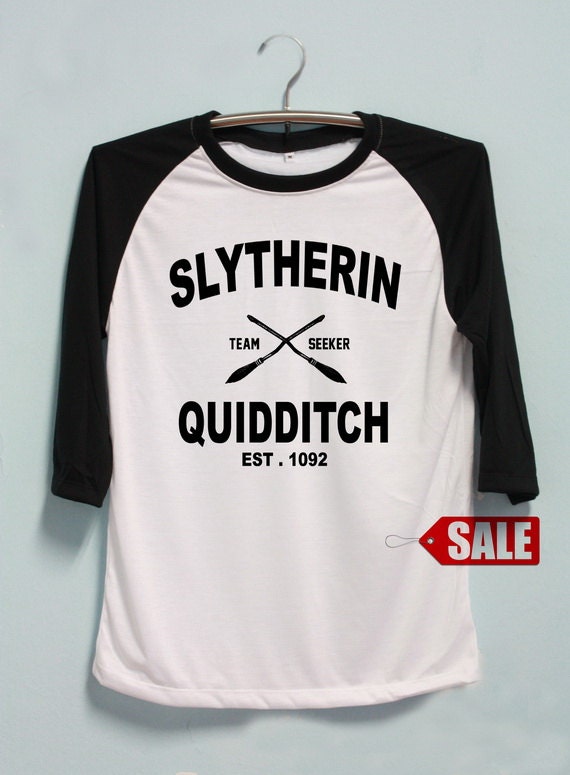 Slytherin Quidditch Shirt Harry Potter Tshirt Long by Pennapa8899