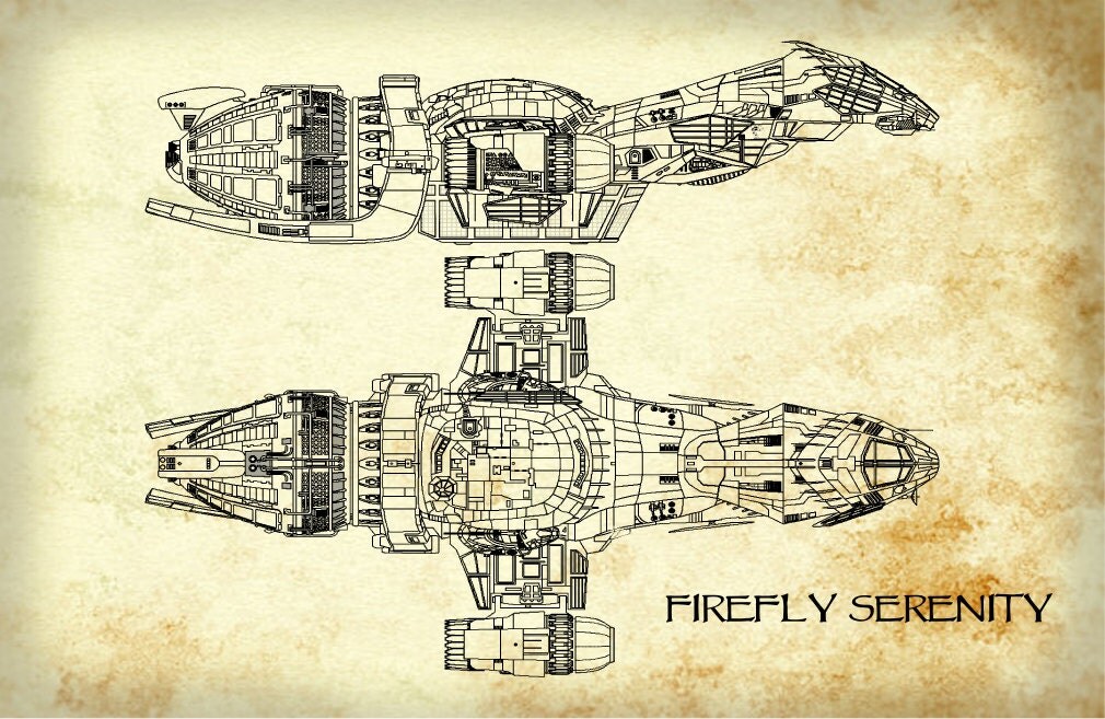 Firefly Serenity Blueprint Art of Firefly Class Technical