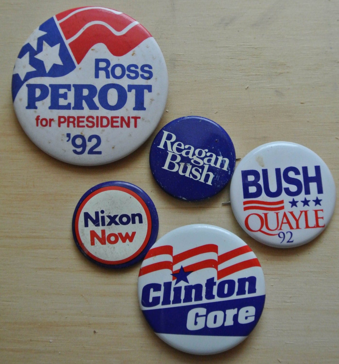 Vintage Presidential Campaign Buttons By Domestictitanvintage 1210