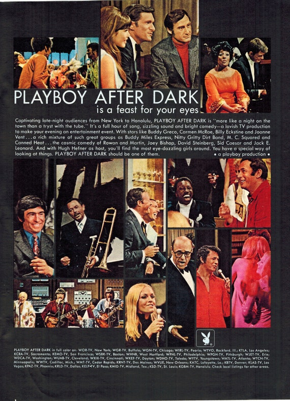 Vintage Print Ad 1969 : Playboy After Dark Color Wall Art