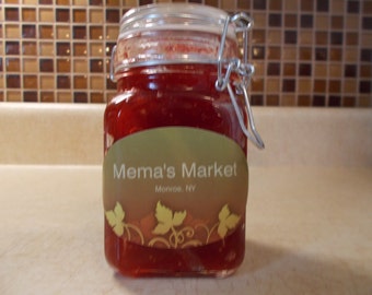 All natural. Home made, raspberry jam.