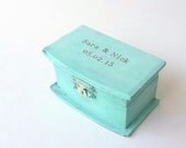 Personalized Rustic Ring Bearer Box - Beach Wedding Ring Box - Wedding Ring Box - Rustic Ring Box - Engagement ring box - CUSTOM COLOR