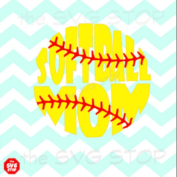 Download Softball mom baseball design SVG and studio files for Cricut