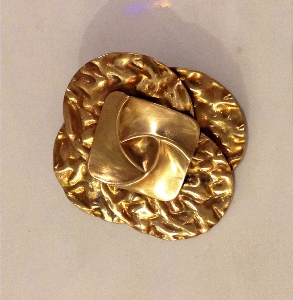 BrassBroochPinPendantGift for Her by Diamondzcut on Etsy