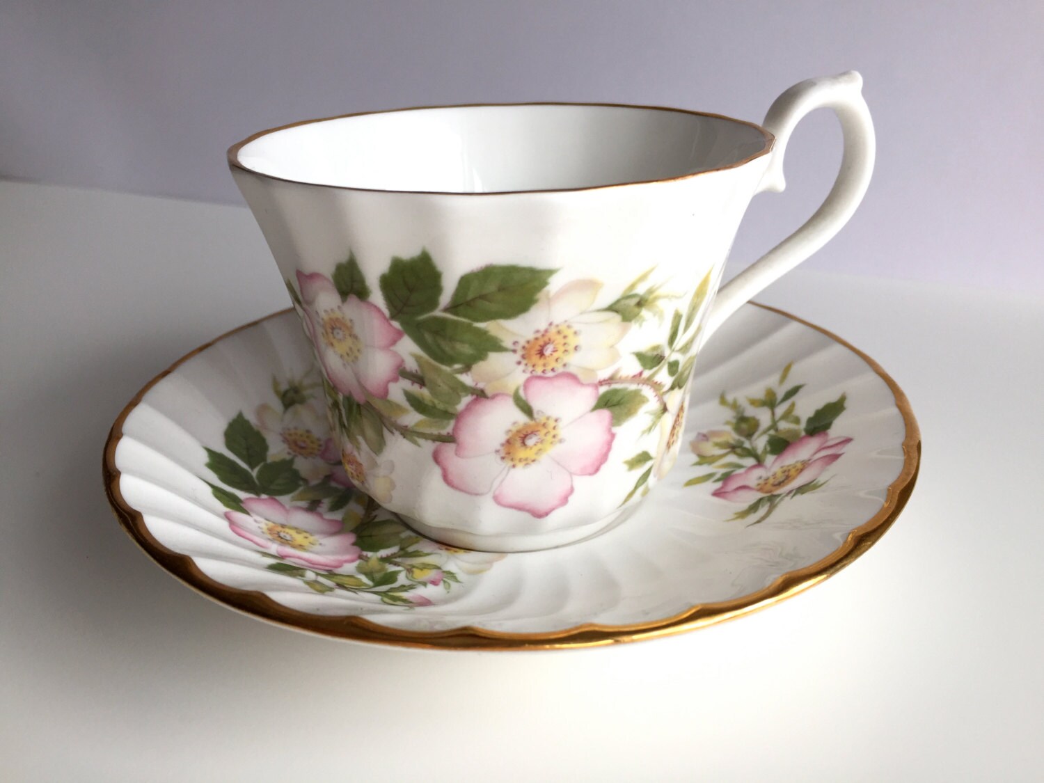 Vintage Royal Sutherland Fine bone China Tea cup and saucer