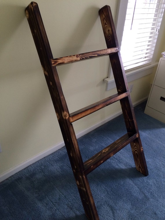Items similar to Rustic Quilt Ladder, Blanket Ladder, Unique Gift