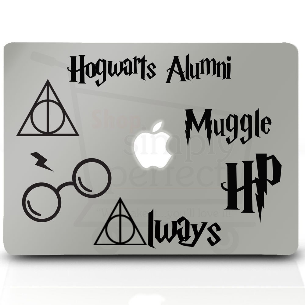 harry potter inspired decals set of 6 hogwarts alumni