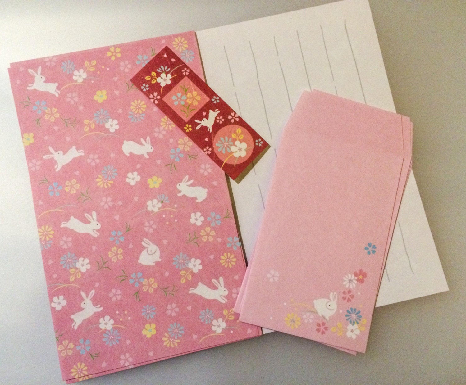 Mini Japanese Stationery Set White Rabbit