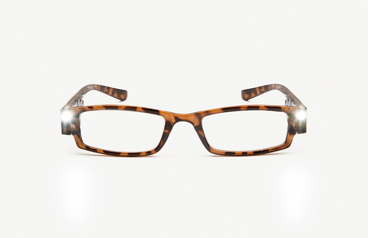 Tortoiseshell Magnifying LED Glasses Stitch & Craft in the