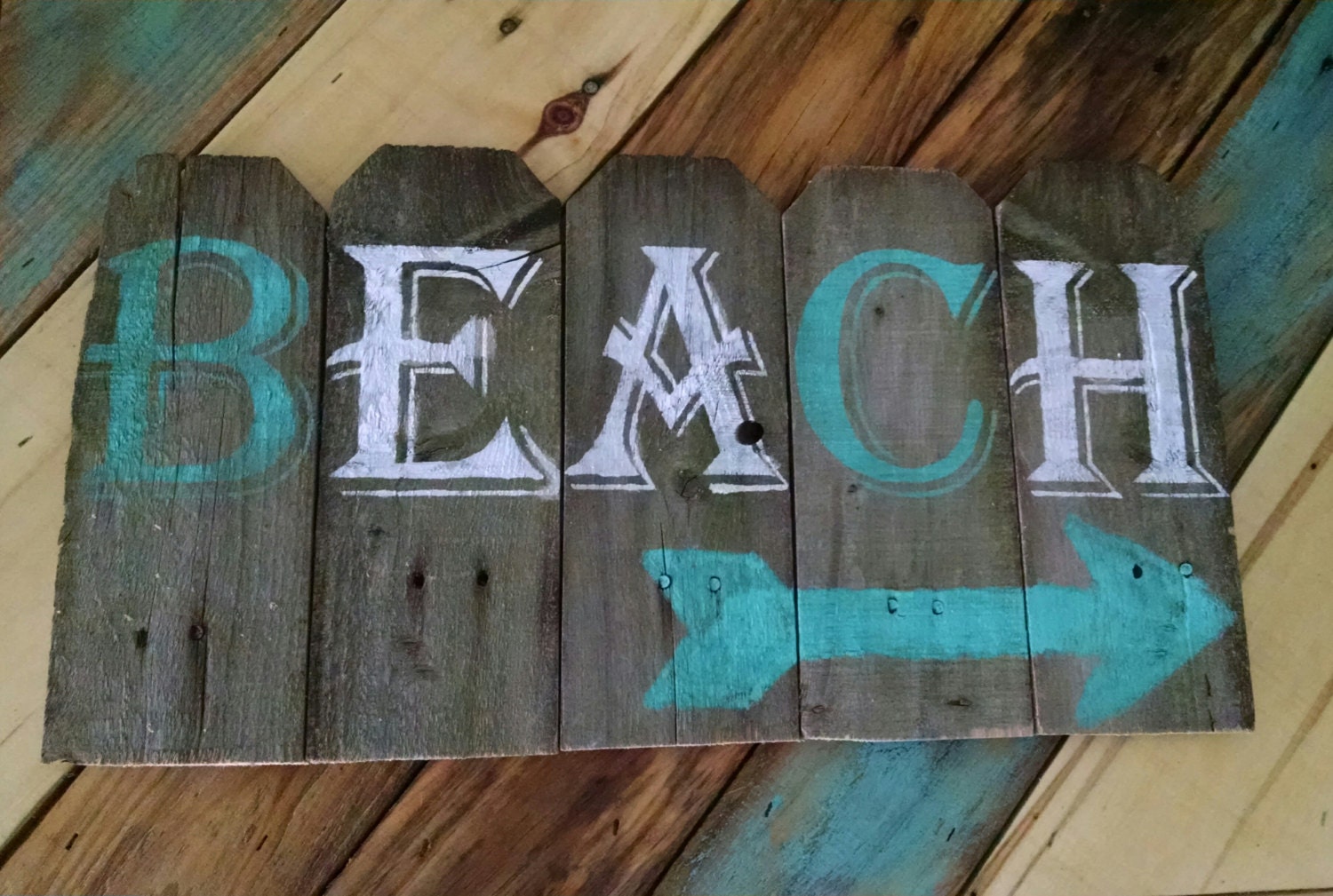 Reclaimed wood wall art nautical decor beach by GrayDesigns34