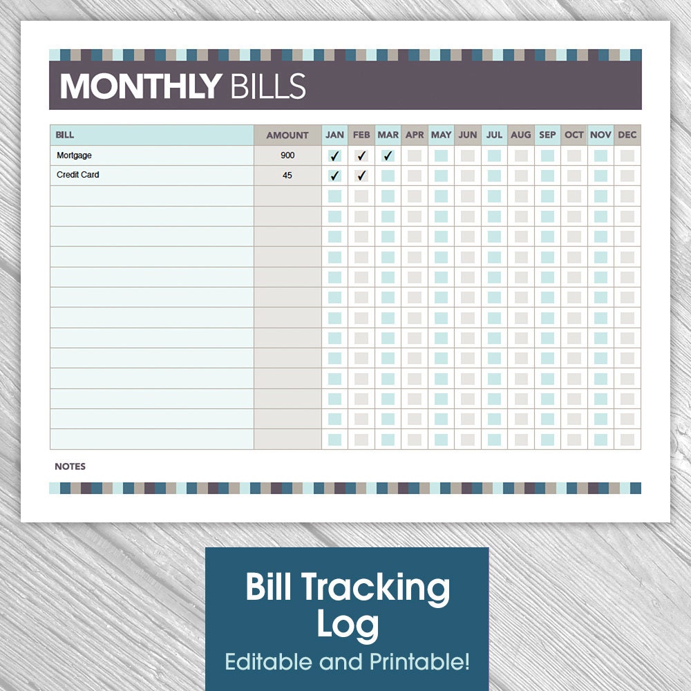 payment a bill what tracker is Editable Bill by Tracking IdRatherDoodle Printable Monthly Log payment a bill what tracker is Editable Bill by Tracking IdRatherDoodle Printable Monthly Log