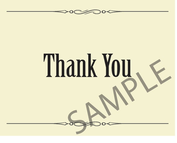 Items Similar To Thank You Cards Printable Western Design Border 
