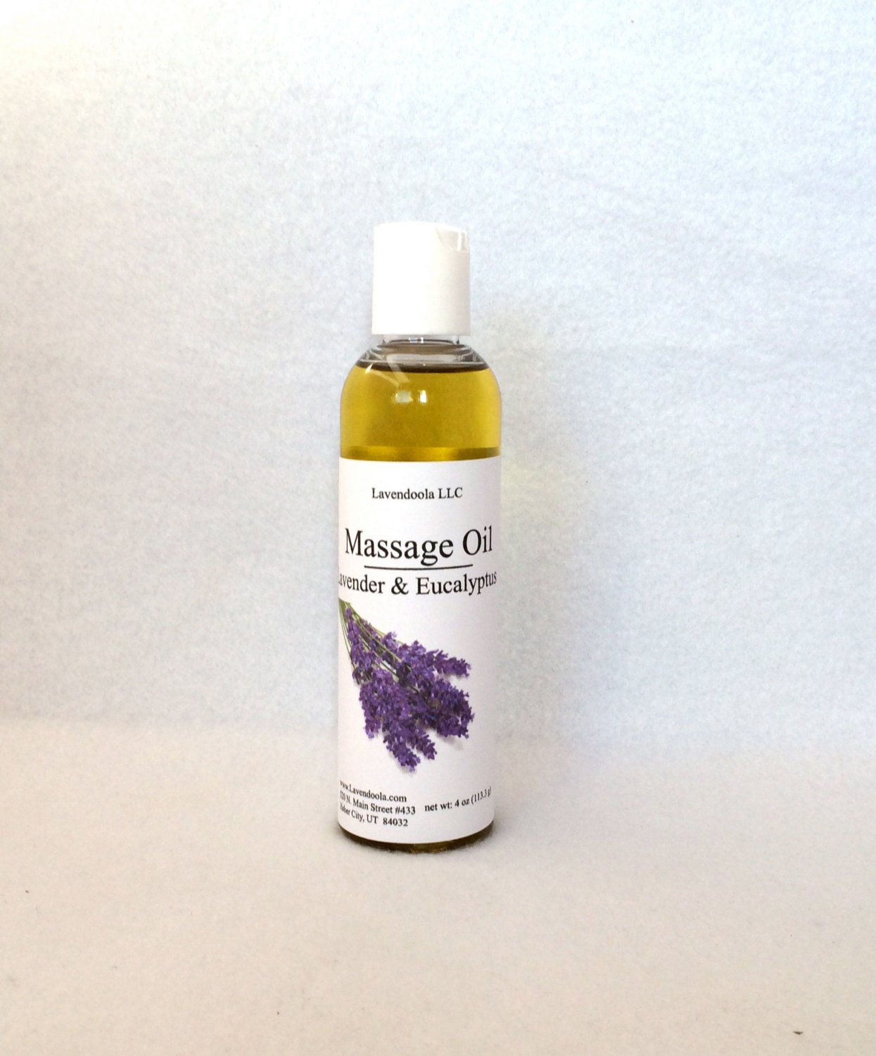 Lavender & Eucalyptus Massage Oil Soothing Skin by Lavendoola