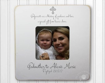 Godmother Gift Godmother Frame Gift for Godmother Baptism Frame Christening Frame Godparent Gift Godparent Frame IB2FSBAPT