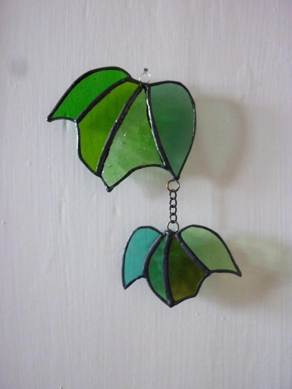 Stained Glass Ivy suncatcherVine suncatcher by HiromisGlass