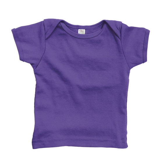 Purple Baby Lap T-Shirt Blank LONG Sleeves by InfantToddlerBlanks