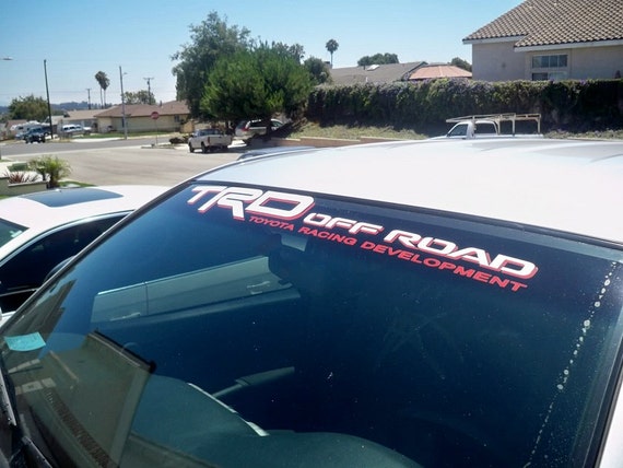 toyota black sticker on windshield #7
