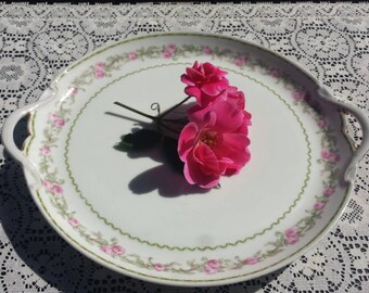 Vintage Haviland limoges two handled platter, C. H. Field France.