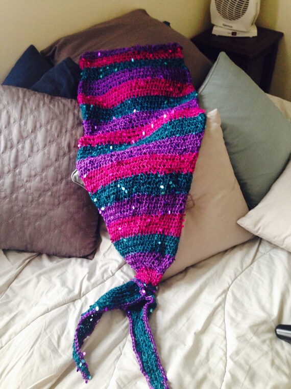 Mermaid tail blanket by MermaidTales2CureALS on Etsy