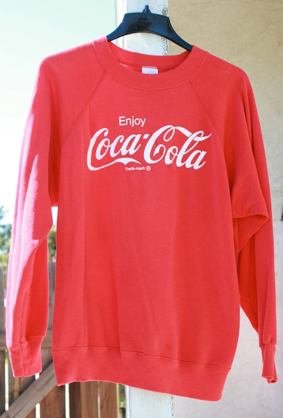 Vintage XL Red Coca Cola Sweatshirt