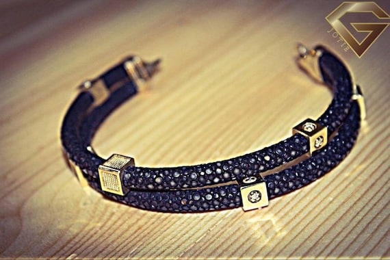 Luxury Original Stingray Leather Bracelet