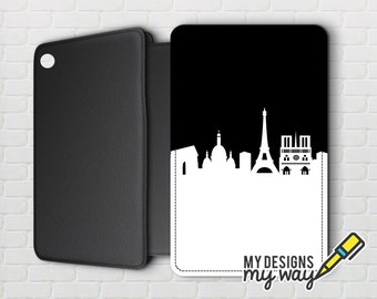 Paris City Skyline Pictaleather Kindle Case - Kindle Paperwhite And Kindle Touch