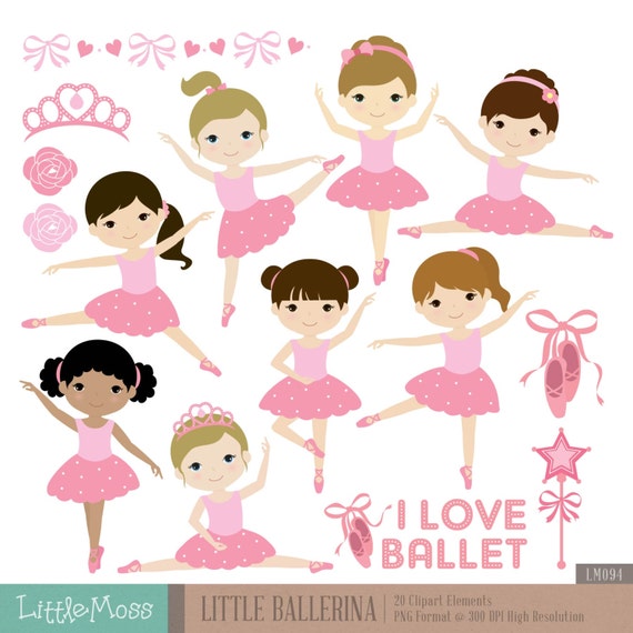 Little Ballerina Digital Clipart Ballet Clipart Ballerina