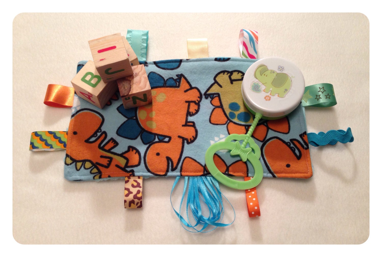 Tag toy sensory toy baby crinkle paper crinkle toy