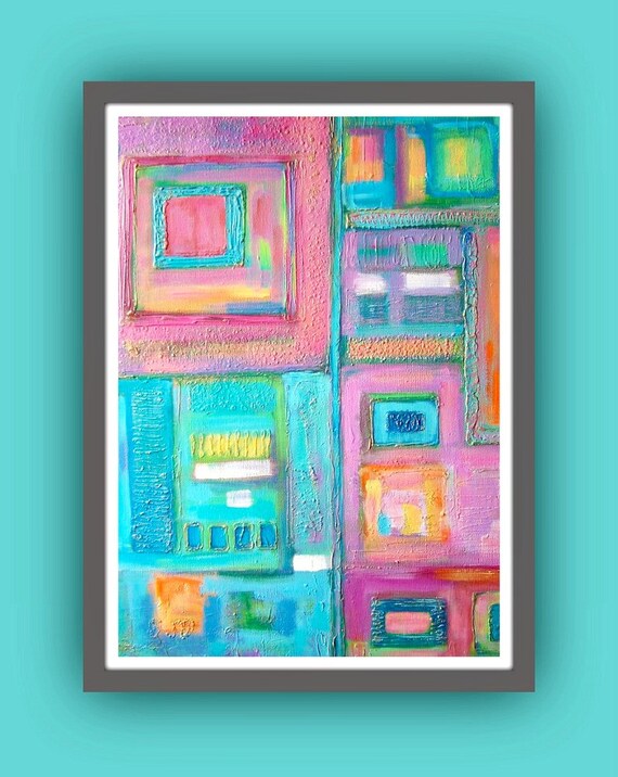 Abstract art print limited edition A4 by BenDyerOriginalArt