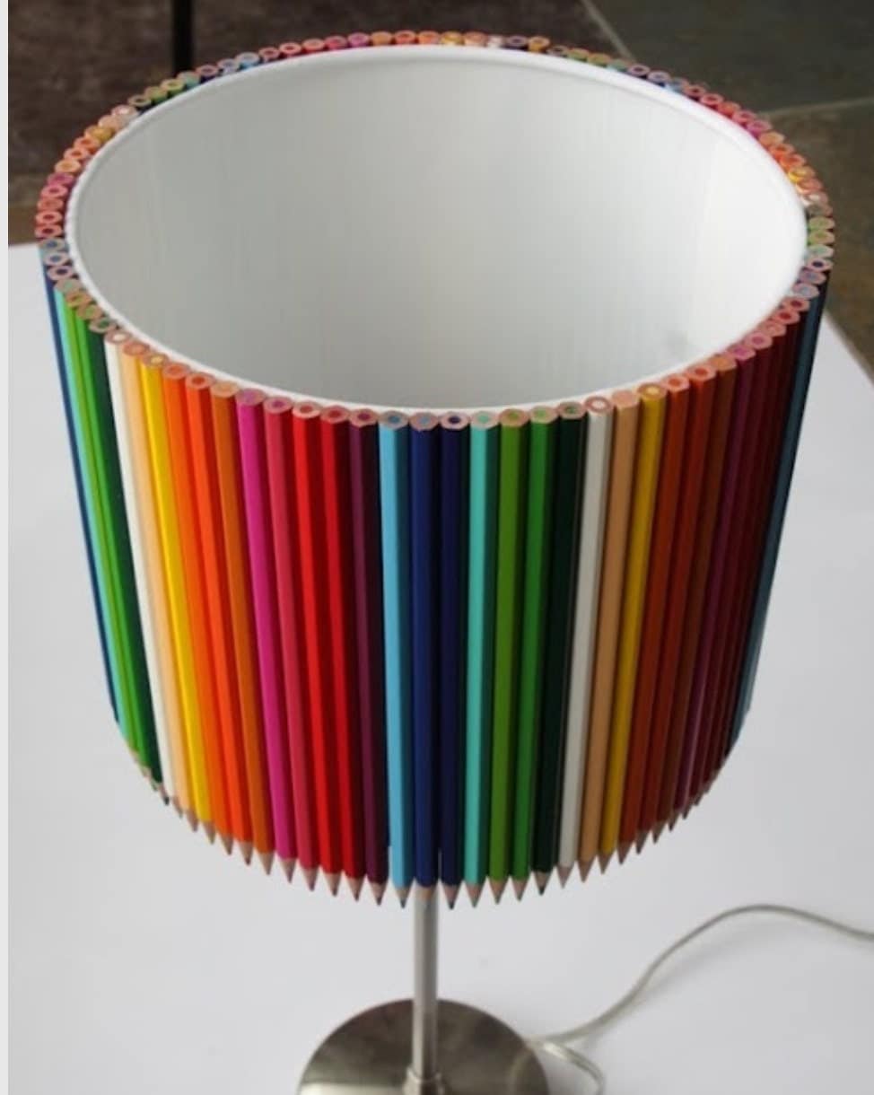 Colored Pencil Lamp Shade FREE SHIPPING by LampShadeCentral
