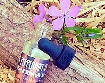 100% PURE, FOOD GRADE, unadulterated, Essential Peppermint Oil from Abundant Earth, great gift!