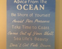 Popular items for advice from the ocean on Etsy
