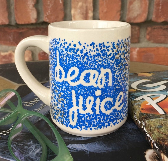 Bean Juice Coffee Mug by CouchTourMama on Etsy