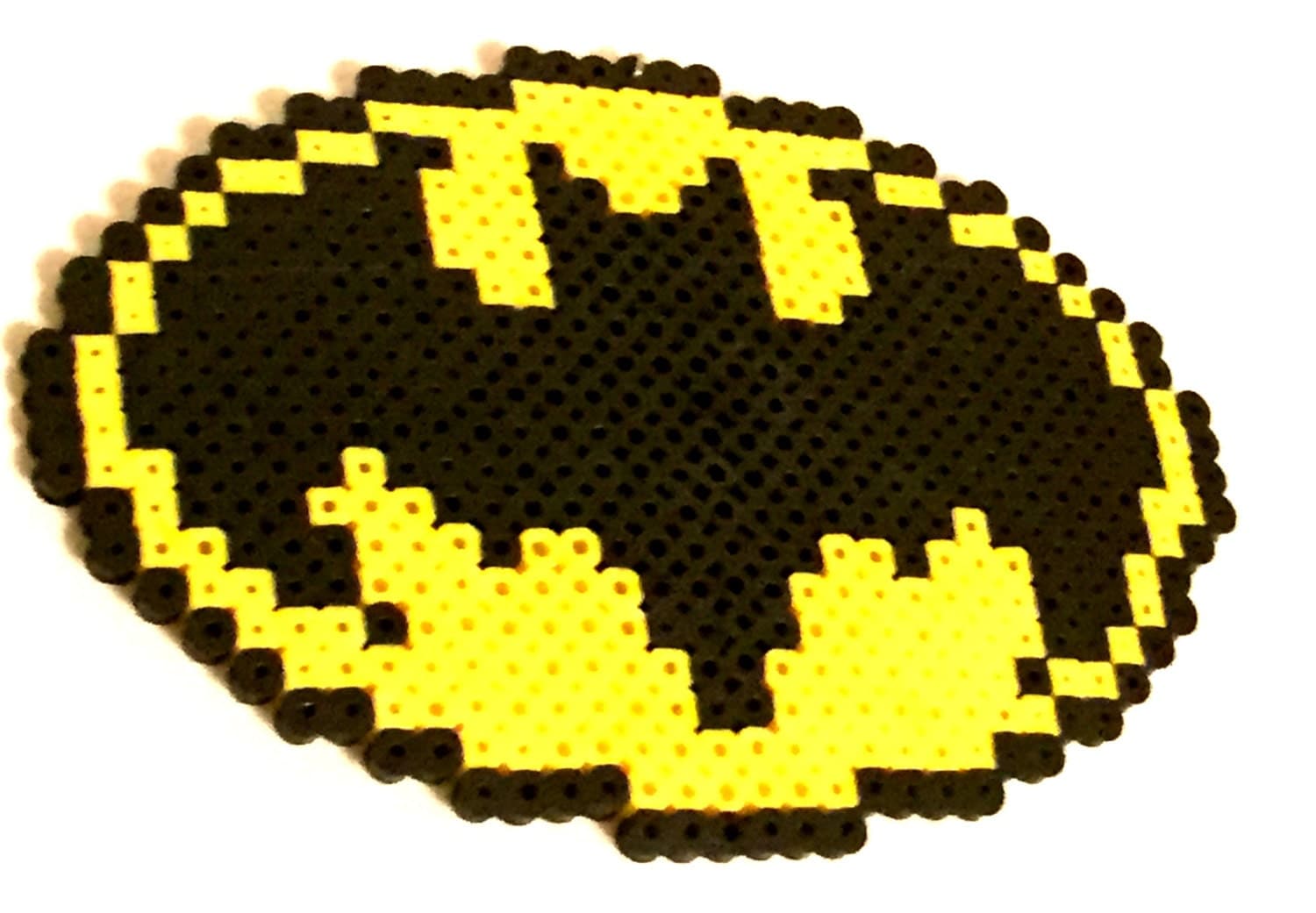 Batman Logo Perler Bead By Craftasticpriscilla On Etsy