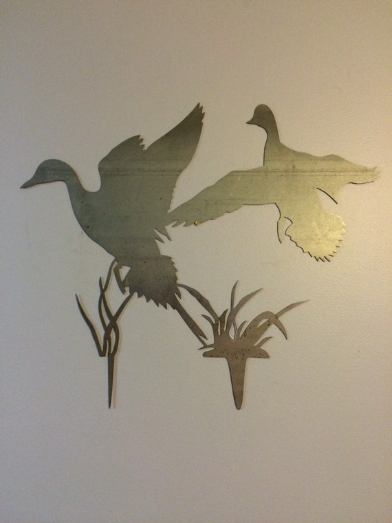 Duck Scene Metal Wall Art by UpstateMetalDesigns on Etsy