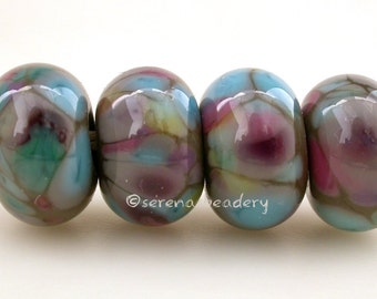 Lampwork Bead Frit Set TEAL Crystal Clear SUGAR by taneres on Etsy