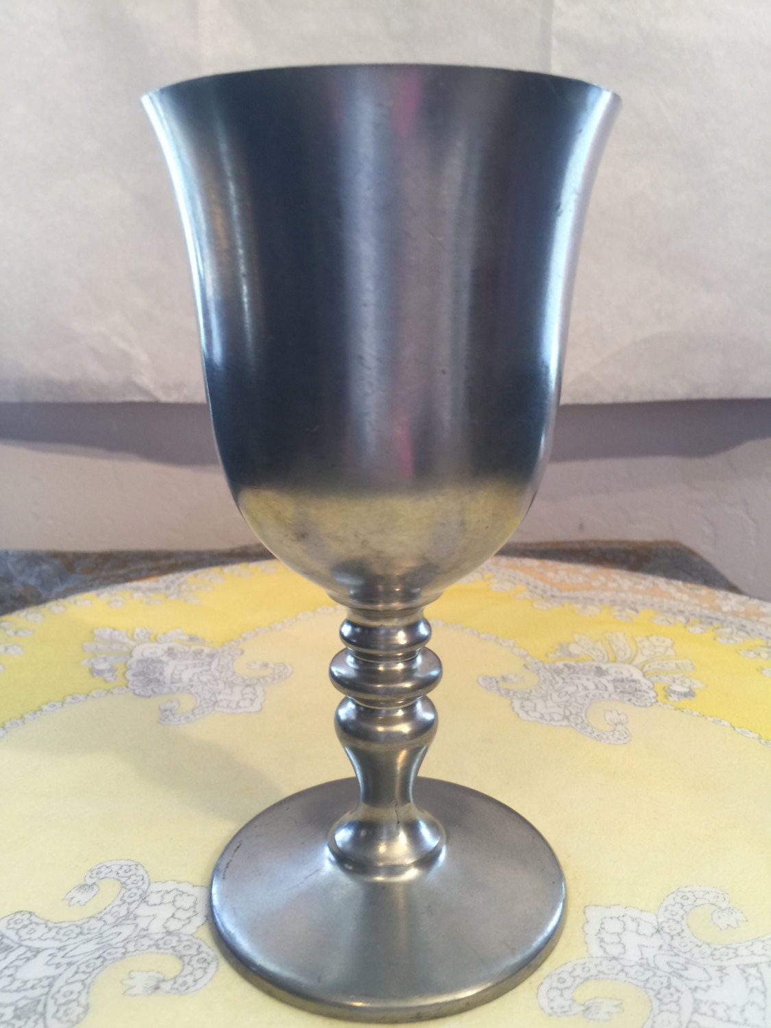 Pewter tall goblet sca feastware Medieval Renaissance