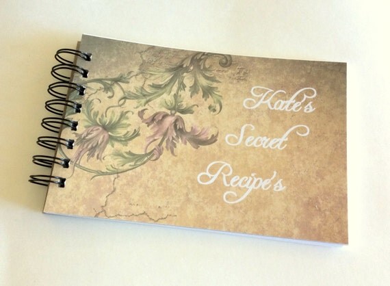recipe book personalized custom book recipe cards party personal receipt book