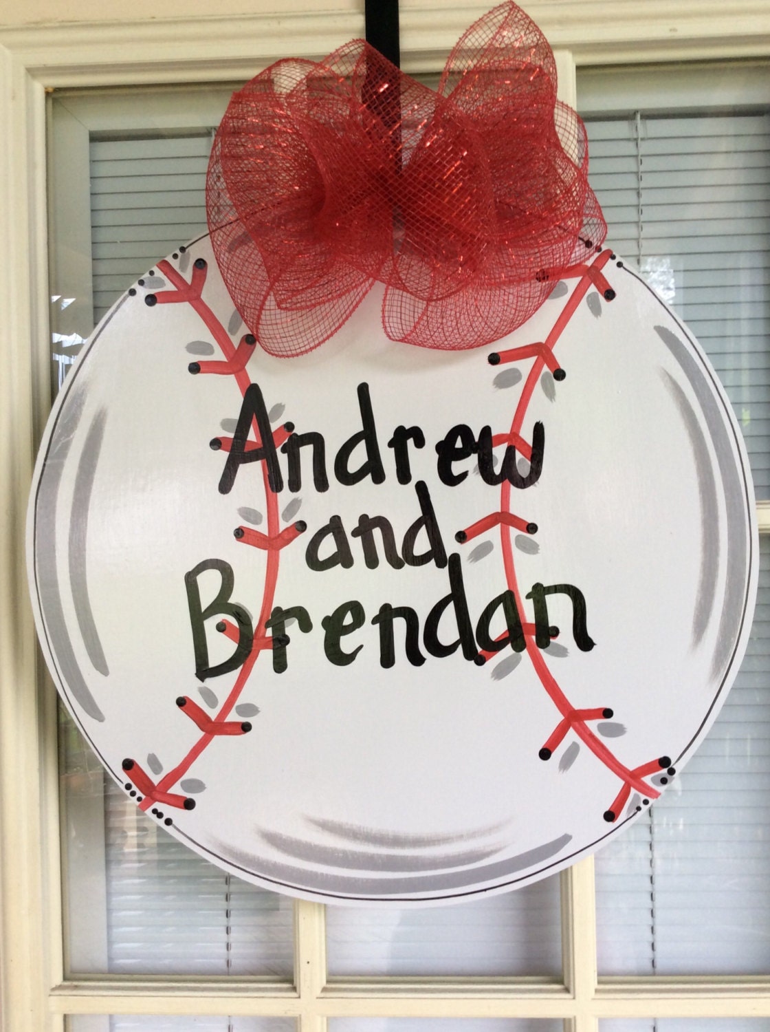 Baseball door hangers baseball decorations front door decor