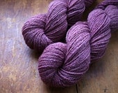 Natural Yarn, Maine Raised Alpaca/Silk/ CVM Romeldale Blend (60/20/20),  Sport Weight, 270 Yards, Dahlia