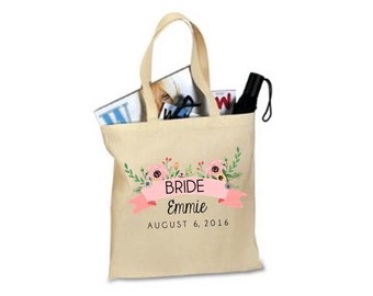 CUSTOM BRIDE TOTE. Bride gift. Personalized Bride Tote. Personalized Wedding totes. Bridal Party Totes. Tote. Bag. Totes. Bags.